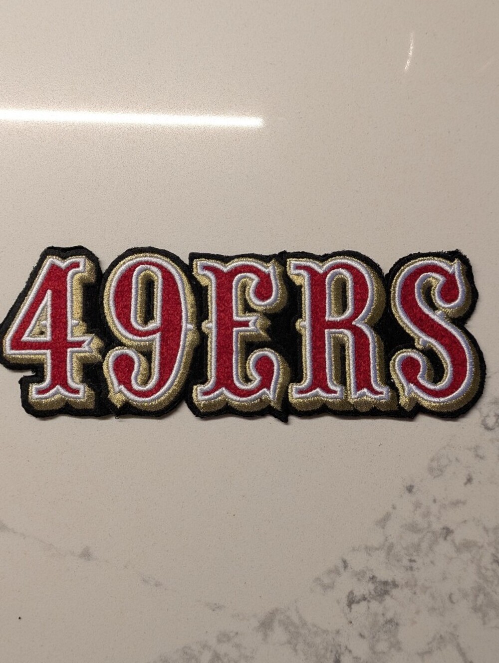 49ERS Embroidered Patch - Red, Gold, Black